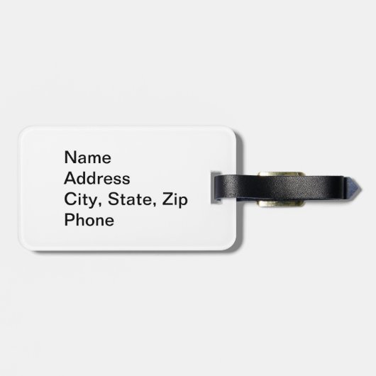 Granny Hands Gepäckanhänger (Rückseite horizontal)