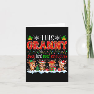 Granny Lieben Ihre Niedlichen Renditen Xmas Gruppe Karte