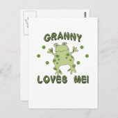 Granny Lieben Me Frosch Postkarte (Vorne/Hinten)