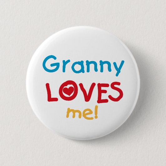 Granny Lieben Me Tshirts und Geschenke Button (Vorderseite)