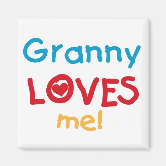 Granny Lieben Me Tshirts und Geschenke Magnet (Vorne)