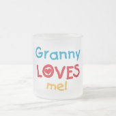 Granny Lieben Me Tshirts und Geschenke Mattglastasse (Mittel)