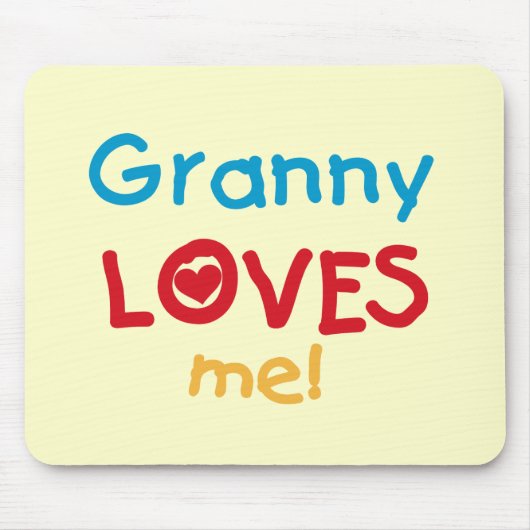 Granny Lieben Me Tshirts und Geschenke Mousepad (Vorne)