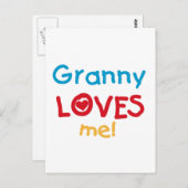 Granny Lieben Me Tshirts und Geschenke Postkarte (Vorne/Hinten)