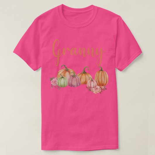 Granny Little Pumpkin Erster Geburtstag Herbstpum T-Shirt (Design vorne)