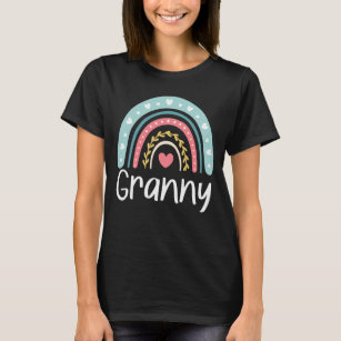 Granny Niedlich Oma Familie Matching Rainbow T-Shirt