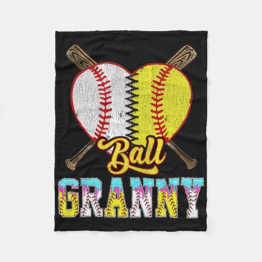 Granny Of Both Half Sell Softll Ice Cream Drip  Fleecedecke (Vorderseite)