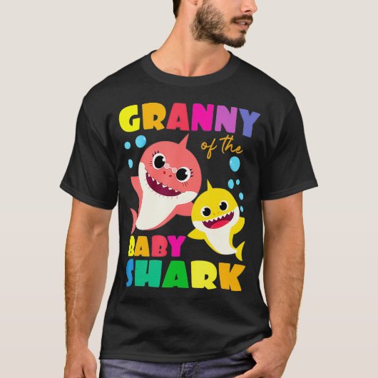 Granny Of The Baby Shark Birthday Granny Shark _1 T-Shirt (Vorderseite)