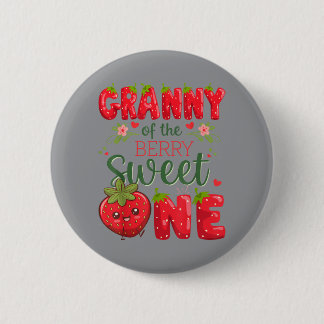 Granny Of The Berry Sweet One 1st Birthday Button
