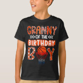 Granny Of The Birthday Boy Basketball Lover Matchi T-Shirt (Vorderseite)