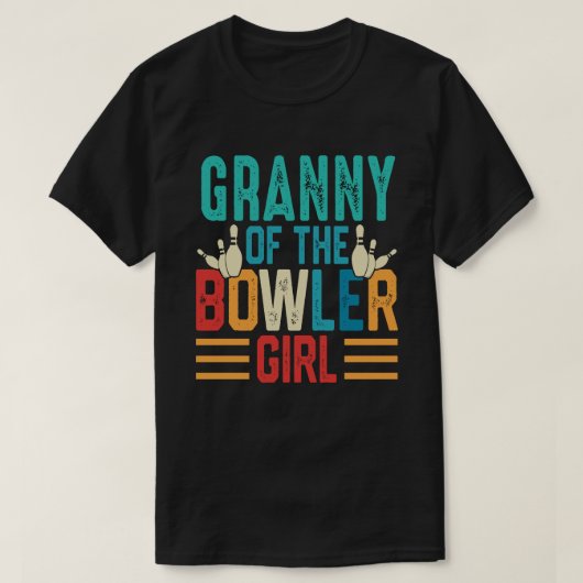 GRANNY of the Bowler Girl Matching Family Bowling T-Shirt (Design vorne)