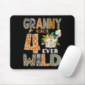 Granny Of The Four Ever Wild Safari 4th Birthday B Mousepad (Mit Mouse)