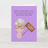 Granny Pants Funny Birthday Karte (Vorderseite)