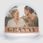 Granny Photo Keepsake Schneekugeln (Vorderseite)