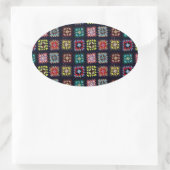 Granny Quadares Ovaler Aufkleber (Tasche)