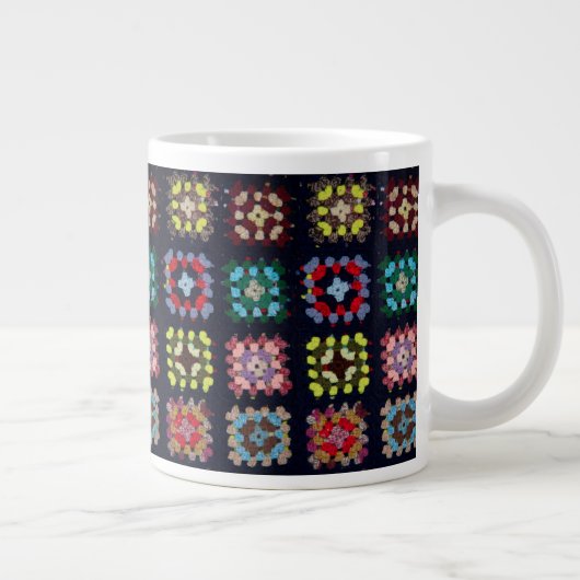 Granny-Quadrate Jumbo-Tasse (Rechts)