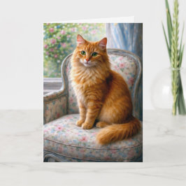 Granny’s Chair, Cat Blank Card Karte