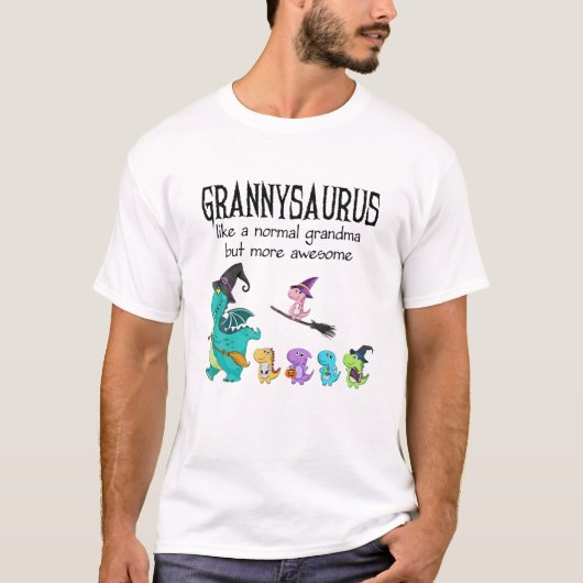 Granny Saurus Wie ein normales Oma - Dinosaurier G T-Shirt (Vorderseite)