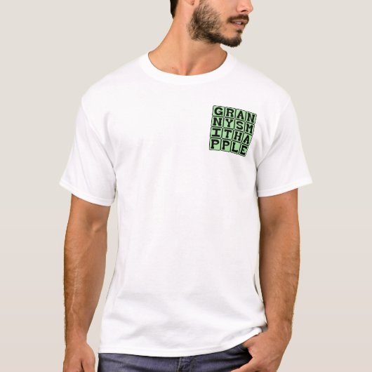Granny Smith Apfel, Farbe und Obst T-Shirt (Vorderseite)