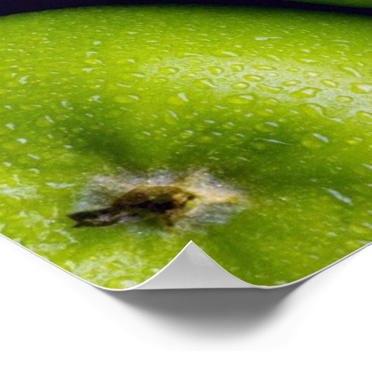 Granny Smith Äpfel Poster (Ecke)