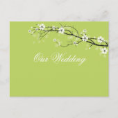 Granny-Smith-Apfelblüten rett Datum/Farbe Ankündigungspostkarte (Vorderseite)