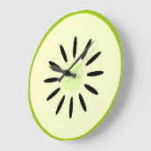 Granny Smith Apple Große Wanduhr (Winkel)
