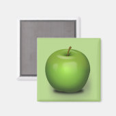 Granny Smith Apple Magnet (Vorderseite/Rückseite)
