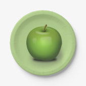 Granny Smith Apple Pappteller (Vorderseite)