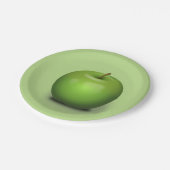 Granny Smith Apple Pappteller (Schrägansicht)