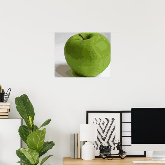Granny Smith Green Apple Picture Poster (Heimbüro)