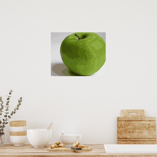 Granny Smith Green Apple Picture Poster (Küche)