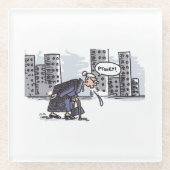 Granny Spitzen auf Untersetzer aus Glas (Vorderseite)