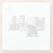 Granny Spitzen auf Untersetzer aus Glas (Rückseite)