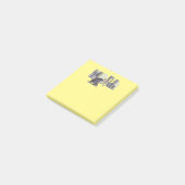 Granny Spitzen! Gelbe Notenpolster Post-it Klebezettel (angewinkelt)