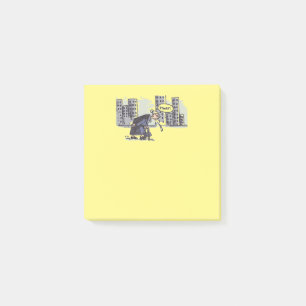 Granny Spitzen! Gelbe Notenpolster Post-it Klebezettel