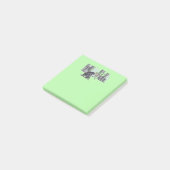 Granny Spitzen! Grüne Notenpolster Post-it Klebezettel (angewinkelt)