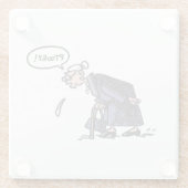 Granny Spitzen Klarglas Untersetzer (Rückseite)