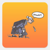 Granny Spitzen! kleine eckige Aufkleber (Vorderseite)