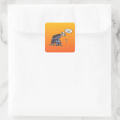 Granny Spitzen! kleine eckige Aufkleber (Tasche)