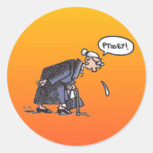 Granny Spitzen! Kleine runde Aufkleber (Vorderseite)