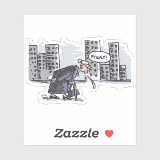 Granny Spitzen! Konturaufkleber Aufkleber (Blatt)