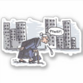 Granny Spitzen! Konturaufkleber Aufkleber (Vorderseite)