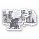 Granny Spitzen! Konturaufkleber Aufkleber (Vorderseite)