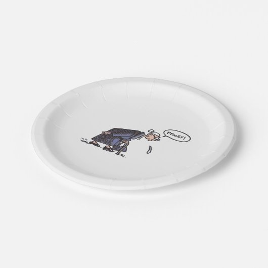 Granny Spitzen Papier Teller (Schrägansicht)