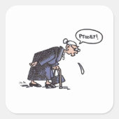 Granny Spitzen! Quadrat große Aufkleber (Vorderseite)