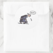 Granny Spitzen! Runde große Aufkleber (Tasche)