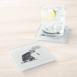 Granny Spitzen Untersetzer aus weißem Glas