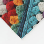 Granny Square Crocheted Quilt Fleecedecke (Ecke)