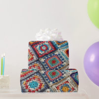 Granny Square Crocheted Quilt