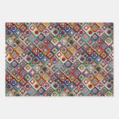 Granny Square Crocheted Quilt Geschenkpapier Set (Vorderseite 3)